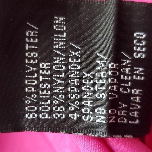 S.L Fashions - Vibrant Pink Ruffle Halter Neckline Midi Dress Sz.12 - Picture 5 of 5